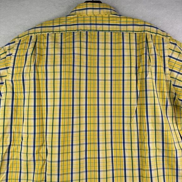 Polo By Ralph Lauren Estate Sport Men’s Size Large Yellow Green Button Shirt - Picture 5 of 10